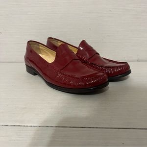 Cole Haan Red Patent Leather Loafer
